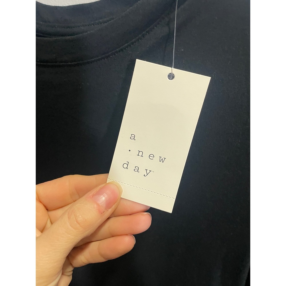 A New Day T-Shirt Women XS Black Blue Green Crewneck Short Sleeve Basic Bundle - Picture 3 of 4